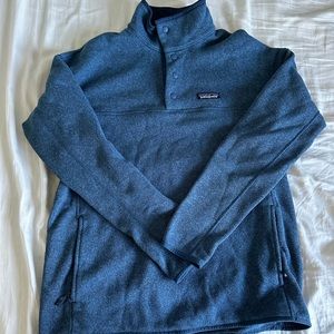 Patagonia Lightweight Better Sweater Marsupial Pullover Jacket in Stone Blue